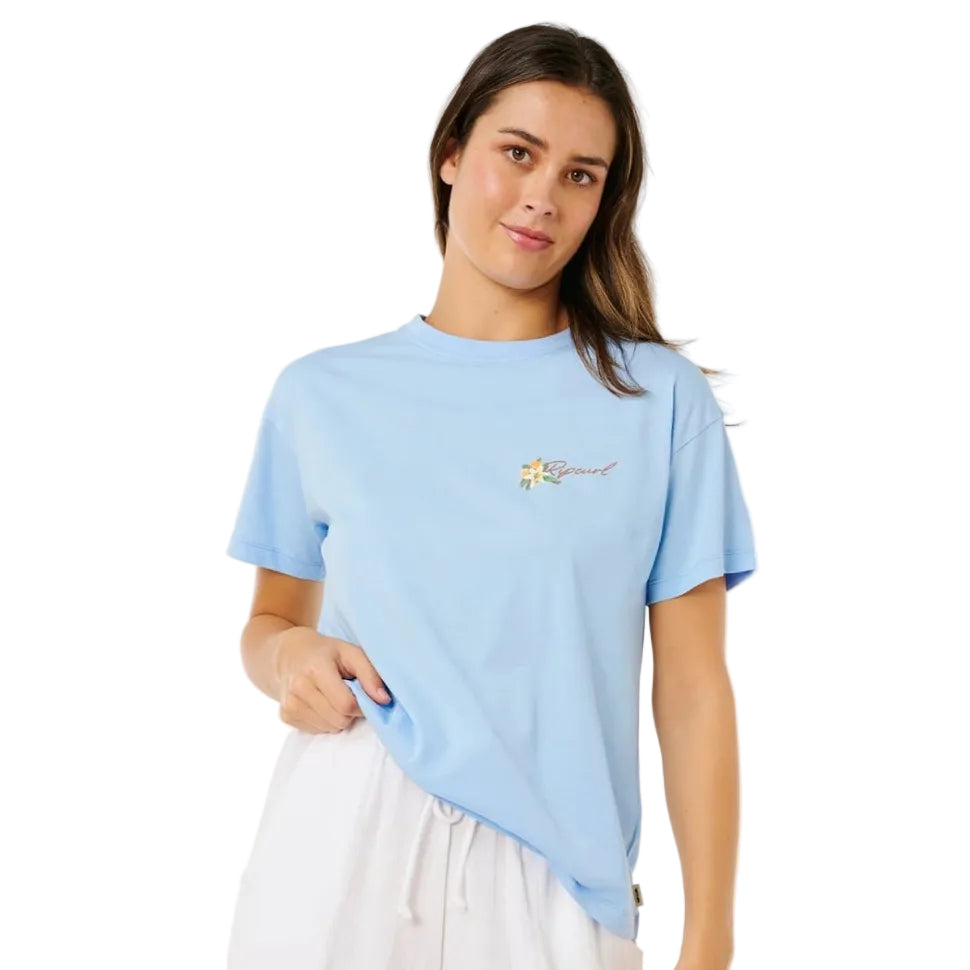Rip Curl Poolside Relaxed Tee in Light Blue