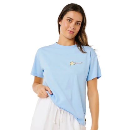Rip Curl Poolside Relaxed Tee in Light Blue