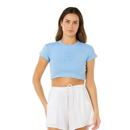Rip Curl Pacific Coast Baby Tee in Light Blue