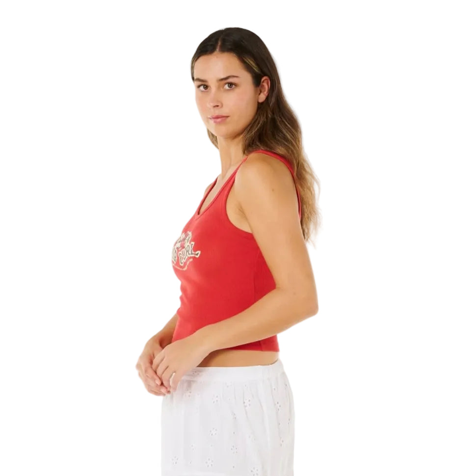 Rip Curl Bells Tank Top - Deep Red