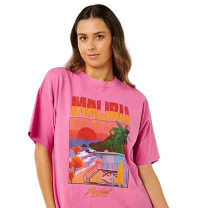 Rip Curl Hayley O Heritage Tee - Super Pink