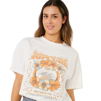 Rip Curl Pacific Coast Heritage Tee - Bone