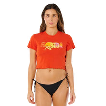 Rip Curl Womens Carioca Fitted Tee - Red Orange
