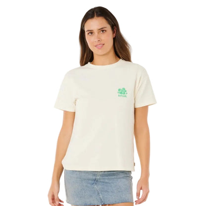 Rip Curl Surf Puff Party Pack Relaxed Tee - Bone