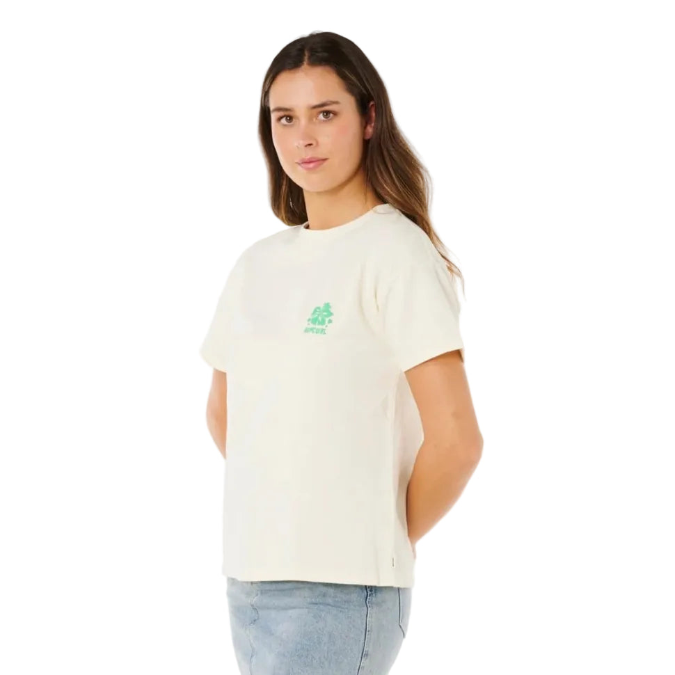 Rip Curl Surf Puff Party Pack Relaxed Tee - Bone