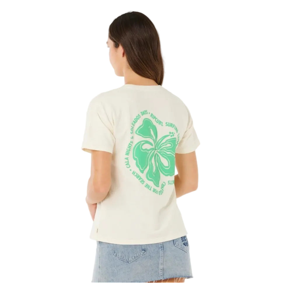 Rip Curl Surf Puff Party Pack Relaxed Tee - Bone