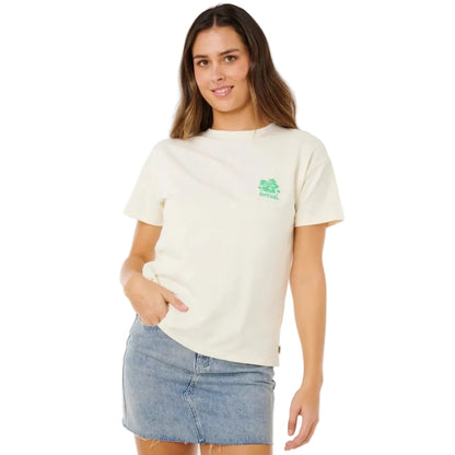 Rip Curl Surf Puff Party Pack Relaxed Tee - Bone