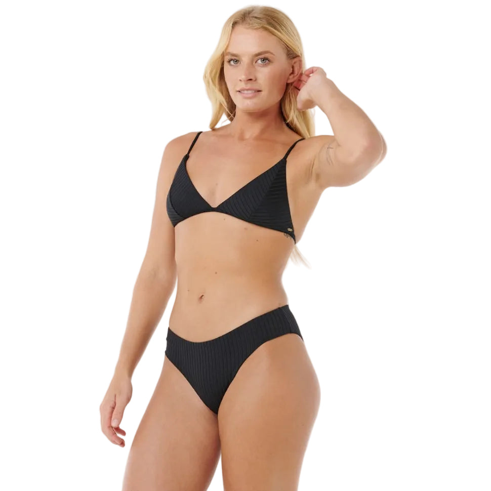 Rip Curl Premium Surf Banded Fixed Tri Bikini - Black