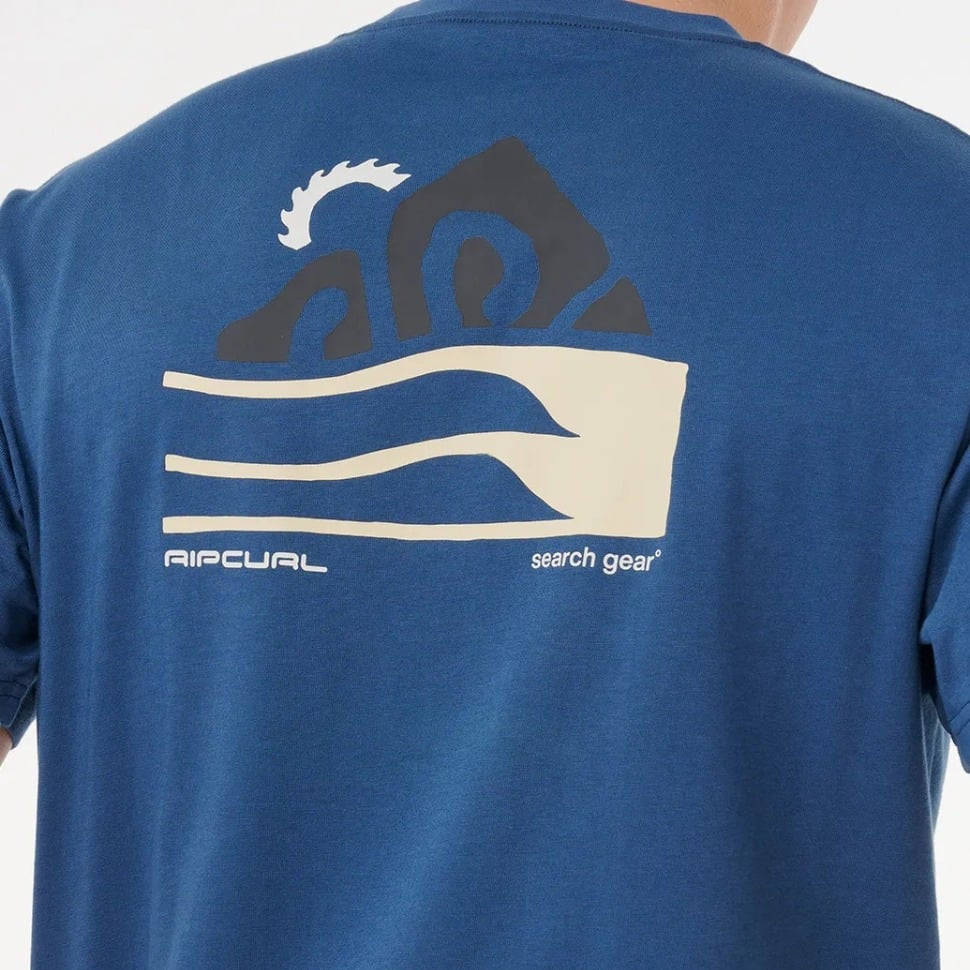 Rip Curl Vaporcool Search Range Tee - Light Navy