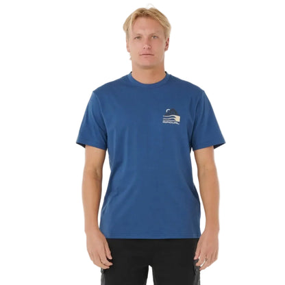 Rip Curl Vaporcool Search Range Tee in Light Navy