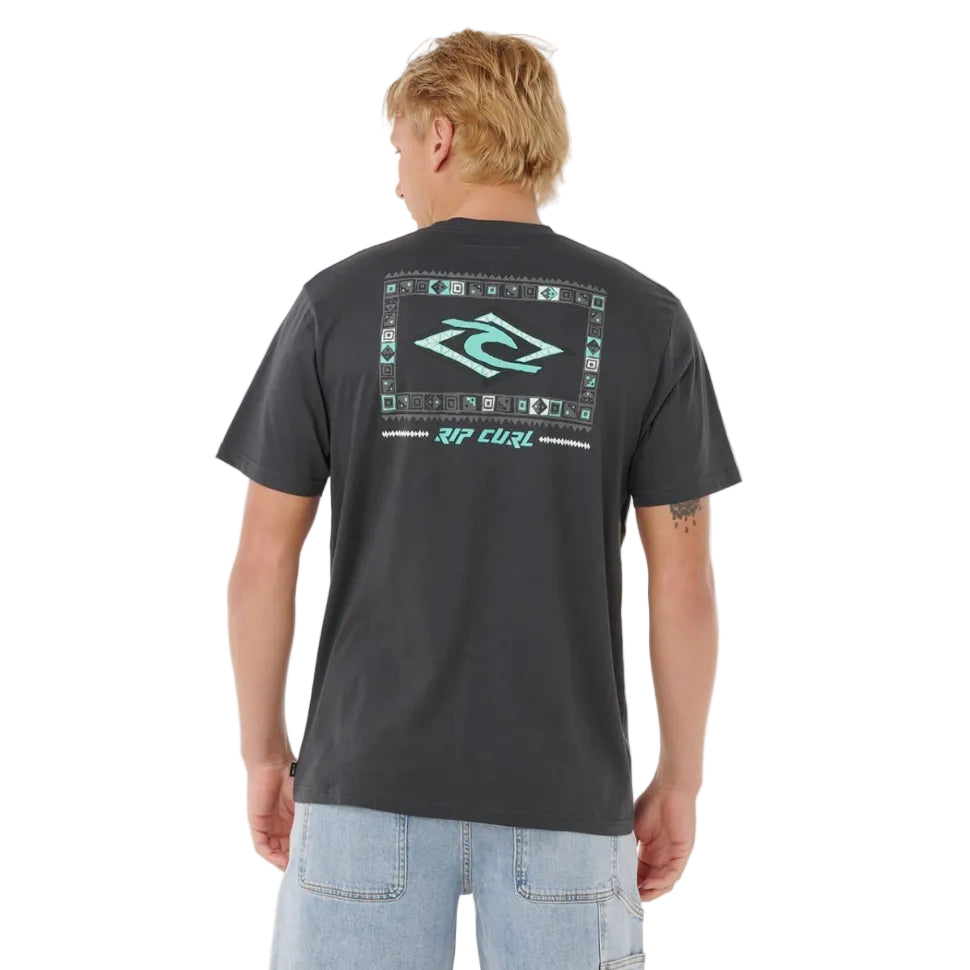 Rip Curl Legacy Tee in Washed Black