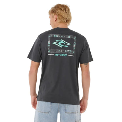 Rip Curl Legacy Tee in Washed Black