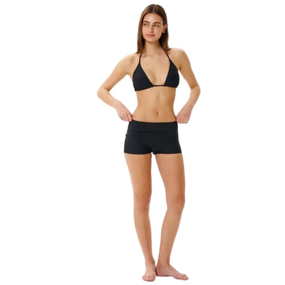 Rip Curl Premium Surf Boyleg Bikini Bottoms- Black