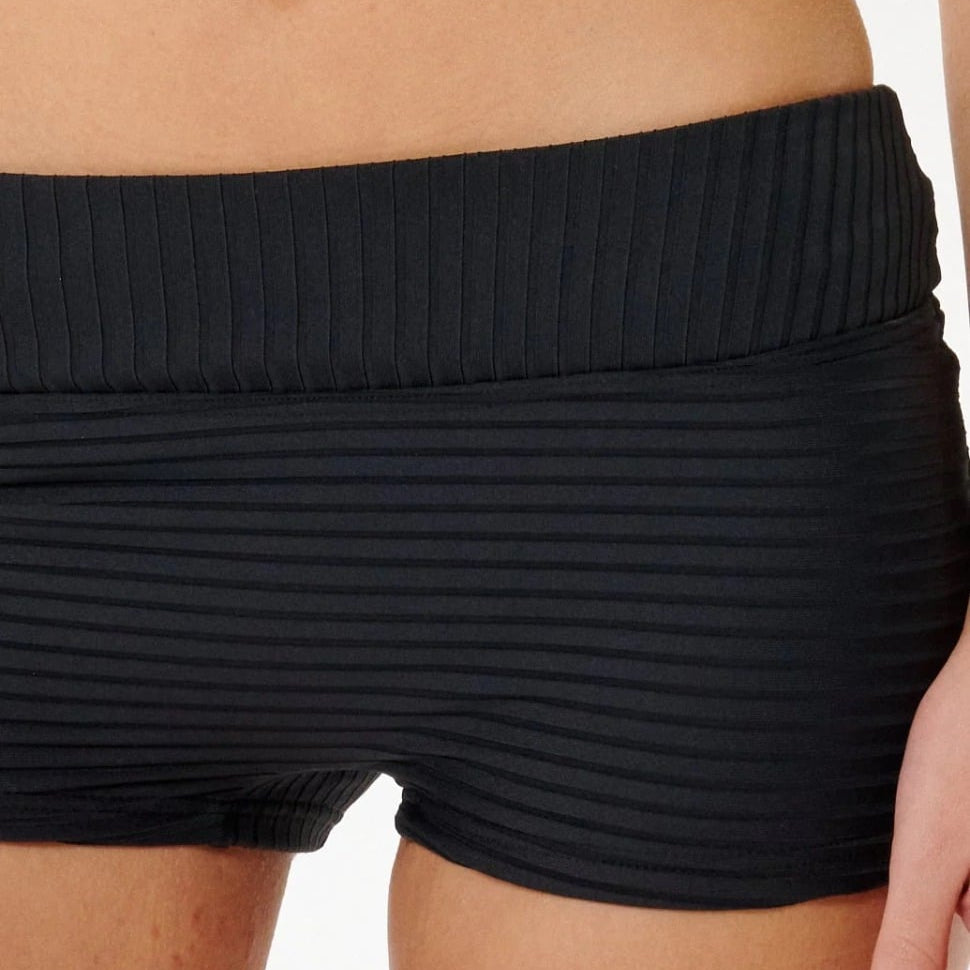 Rip Curl Premium Surf Boyleg Bikini Bottoms- Black