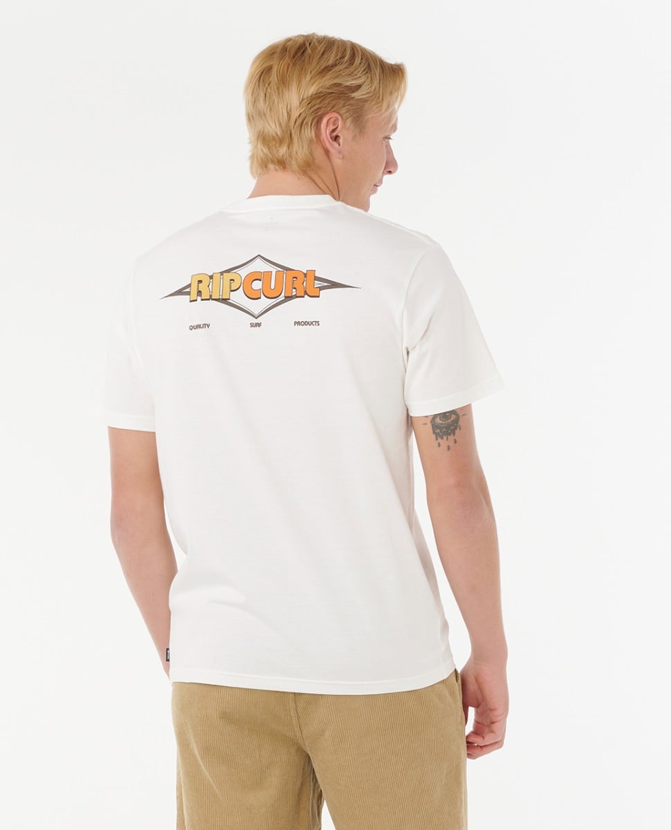 Rip Curl Surf Revival Decal Tee in Bone