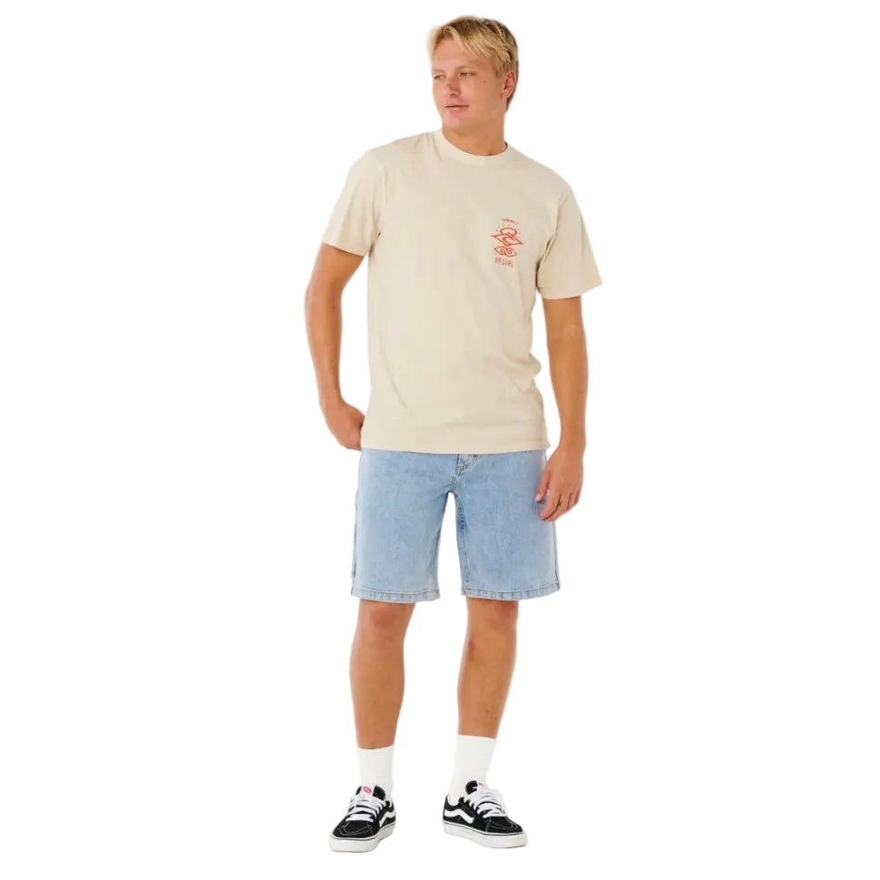 Rip Curl Search Icon Tee - Vintage White