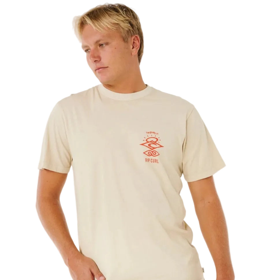 Rip Curl Search Icon Tee - Vintage White