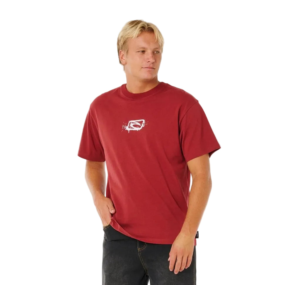 Rip Curl Medina Inner Vision Spray Tee in Merlot