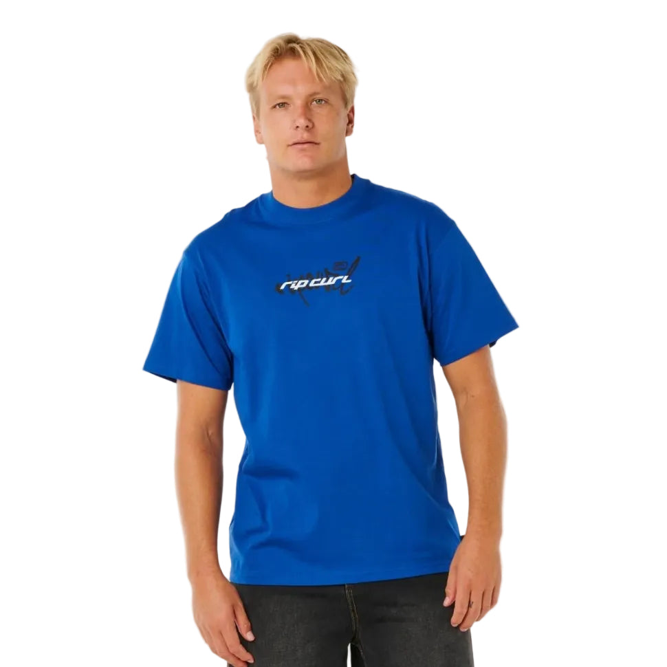 Rip Curl Inner Visions Blast Over Tee in Electric Cobalt