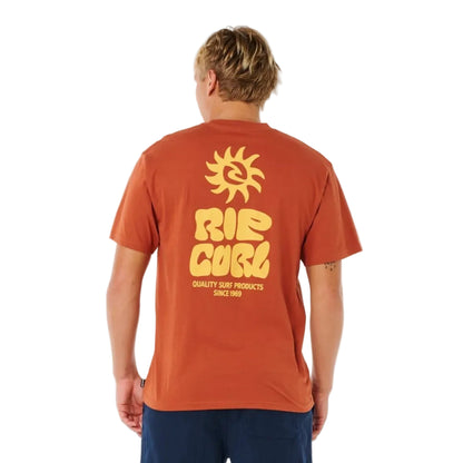 Rip Curl Pacific Rinse Glass Off Tee - Baked Clay