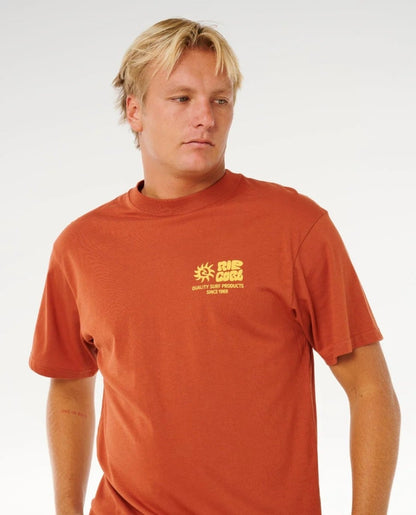 Rip Curl Pacific Rinse Glass Off Tee - Baked Clay