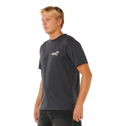 Rip Curl Inner Visions Hack Tee - Washed Black