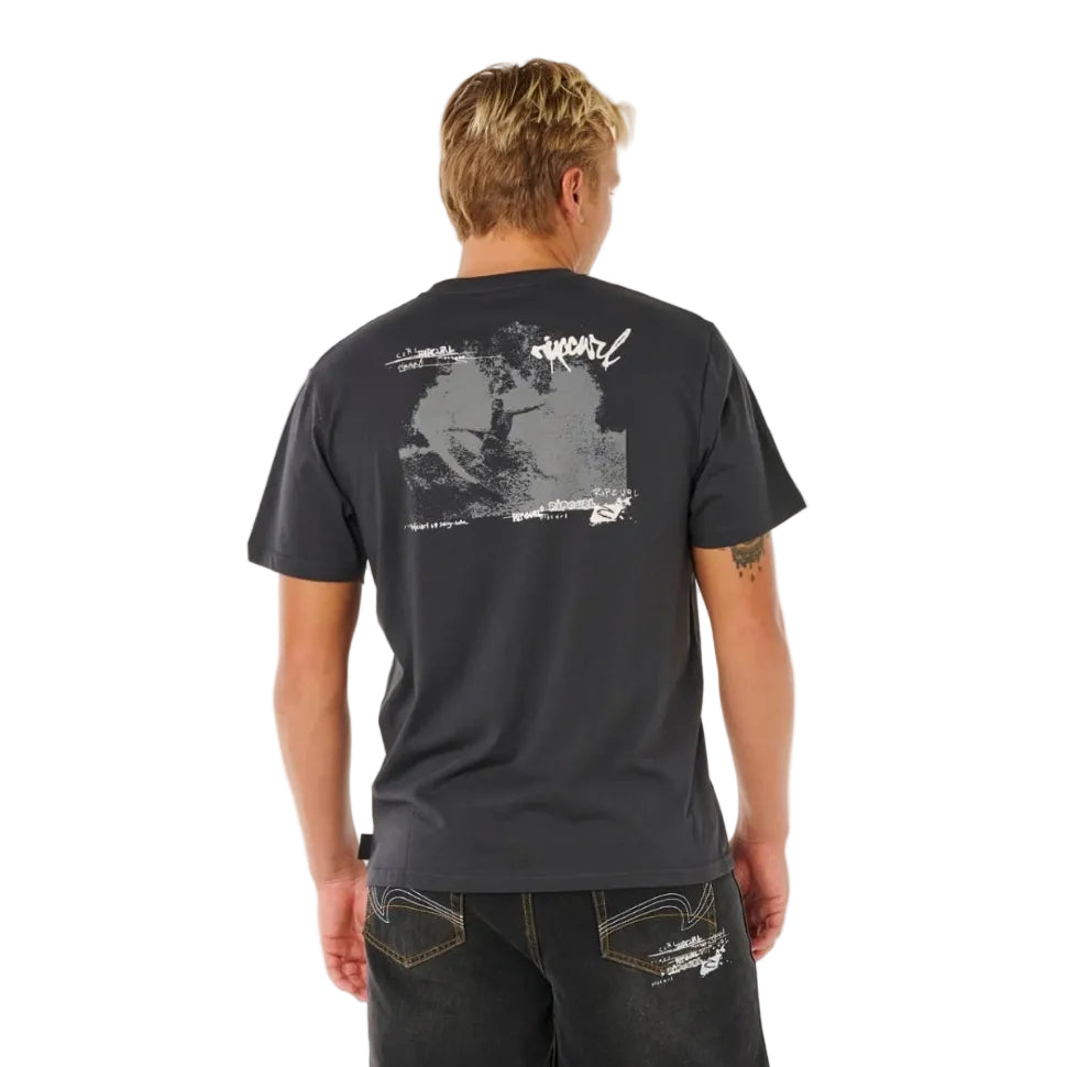 Rip Curl Inner Visions Hack Tee - Washed Black