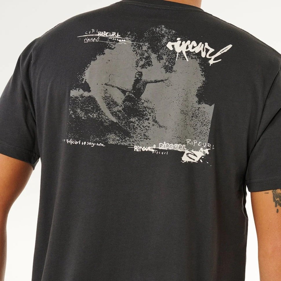 Rip Curl Inner Visions Hack Tee - Washed Black