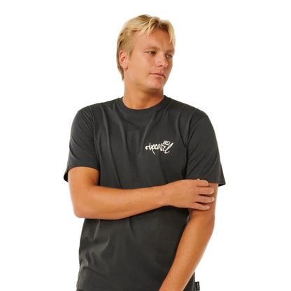 Rip Curl Inner Visions Hack Tee - Washed Black