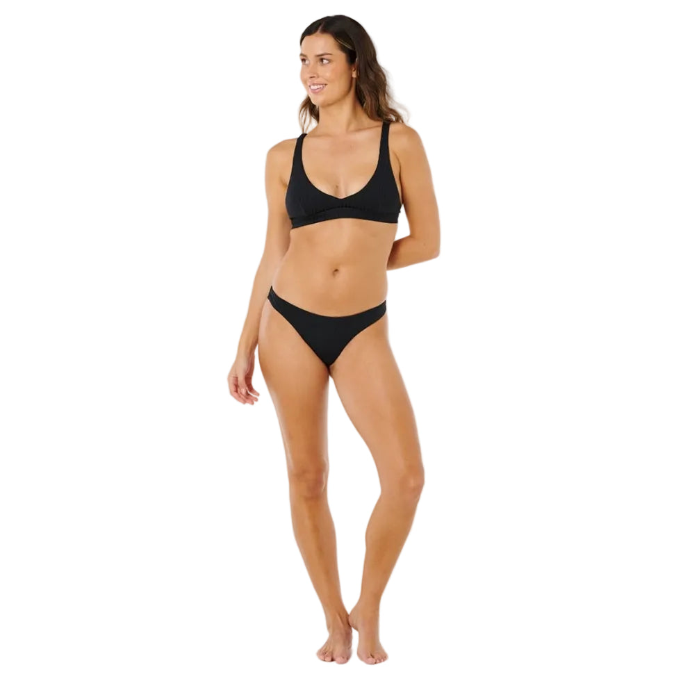 Rip Curl Premium Surf Multi Fit Halter Bikini Top - Black