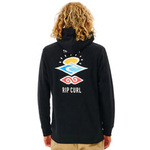 Rip Curl Search Icon Mens Hoodie - Black