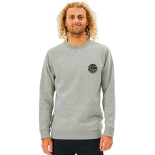 Rip Curl Mens Wetsuit Icon Crew Sweatshirt - Grey Marle