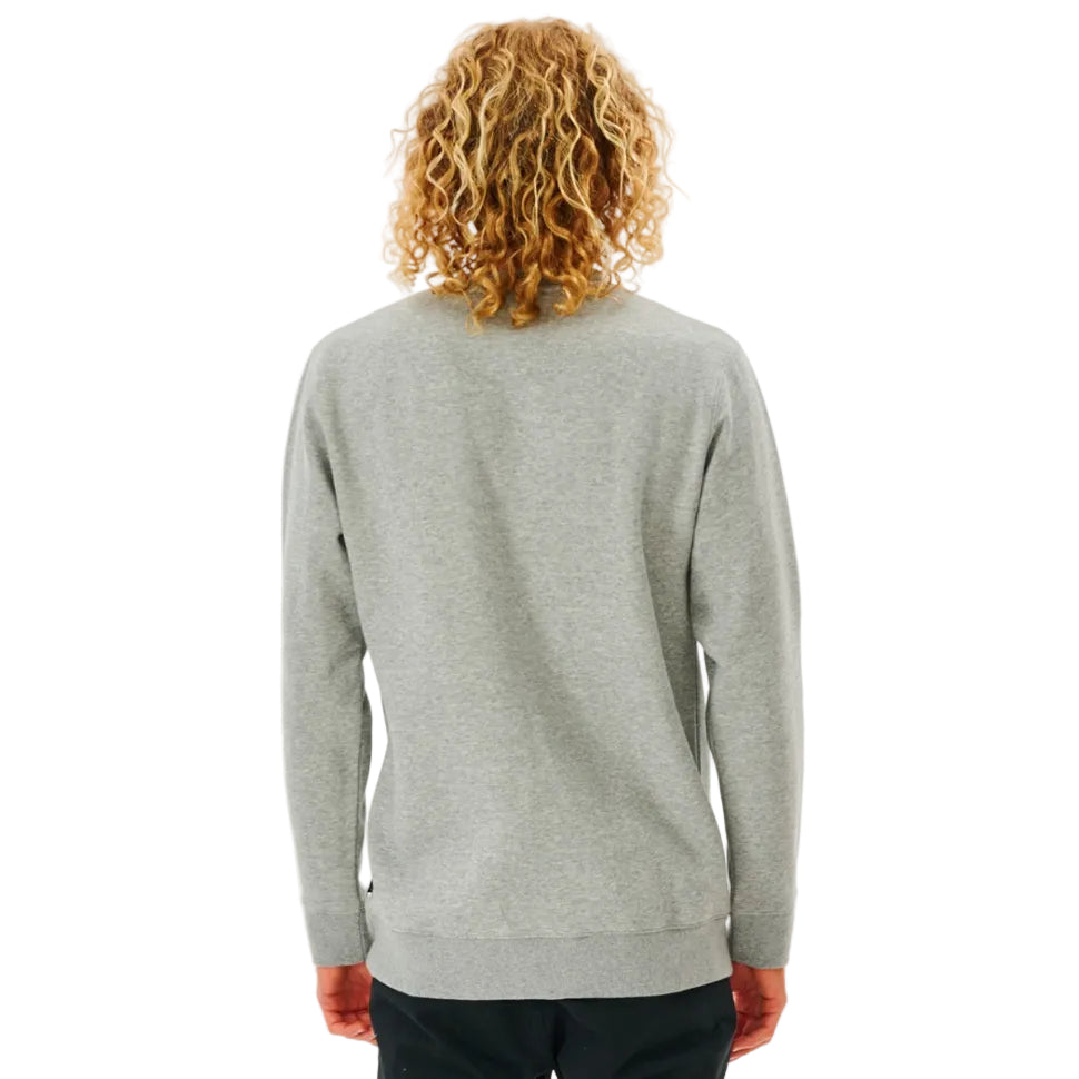 Rip Curl Men's Wetsuit Icon Crew Sweatshirt - Grey Marle