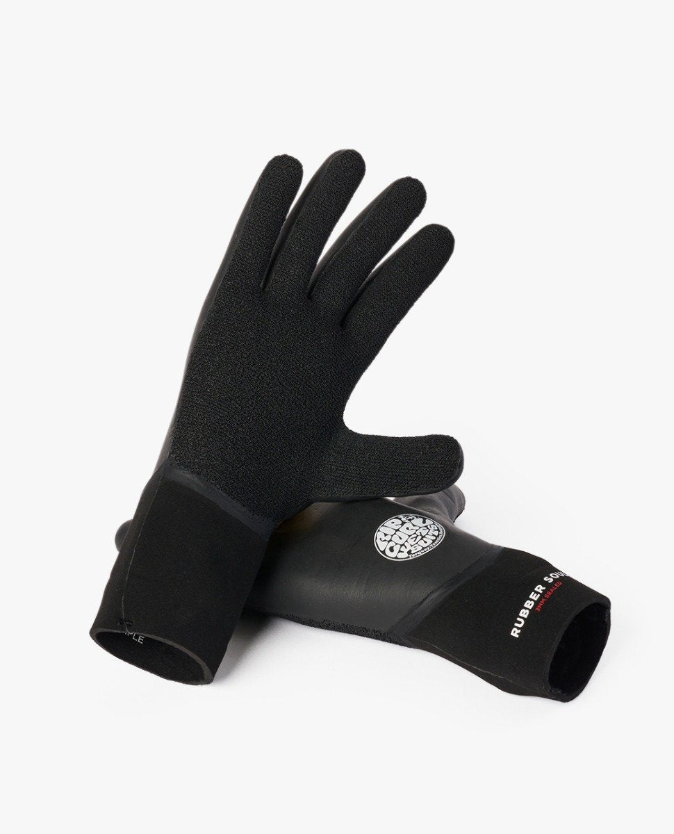 Rip Curl Rubber Soul 3mm Wetsuit Gloves in Black
