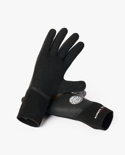 Rip Curl Rubber Soul 3mm Wetsuit Gloves in Black