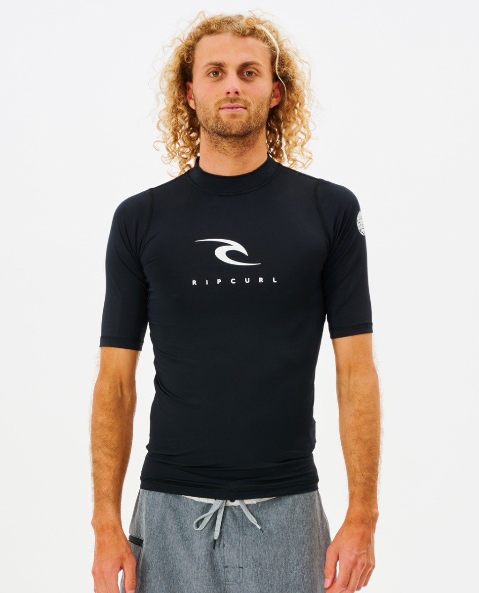 Rip Curl Corps Short Sleeve UV Tee in Black