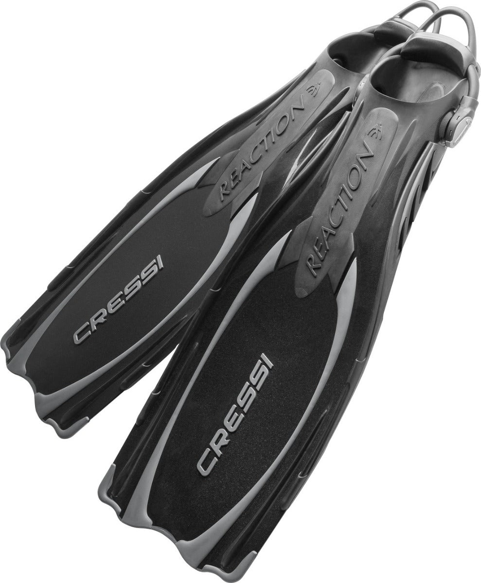 Cressi Reaction EBS Dive Fins 2021 - Black/Silver