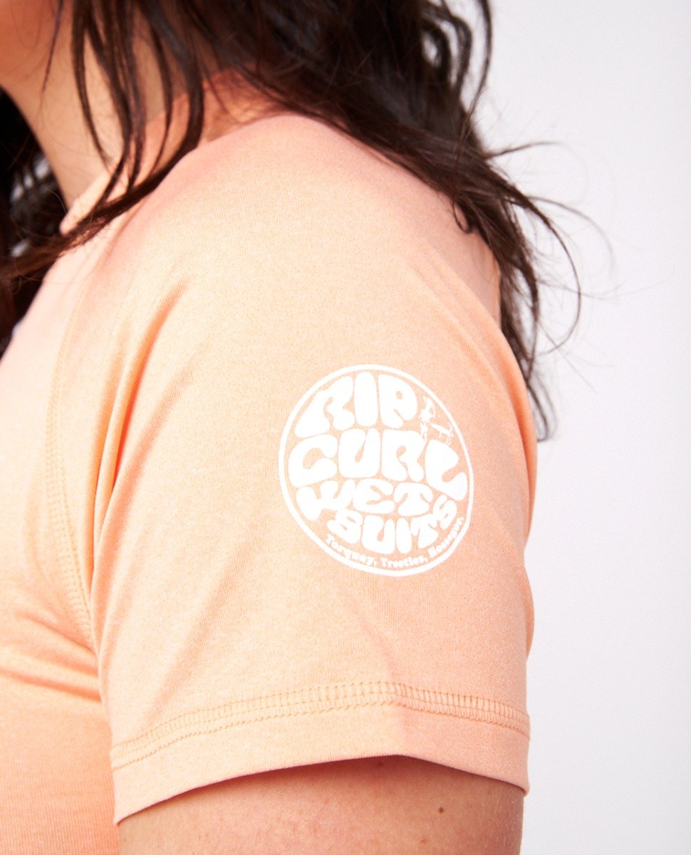 Rip Curl Dawn Patrol UV Protection T-Shirt - Coral