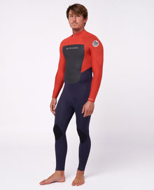 Rip Curl Omega 3/2mm Mens Back Zip Summer Wetsuit - Red