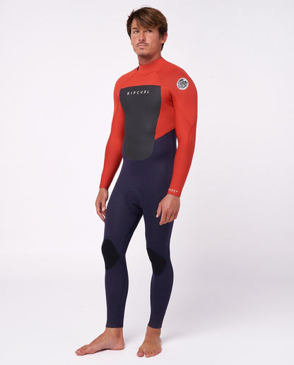 Rip Curl Omega 3/2mm Mens Back Zip Summer Wetsuit - Red