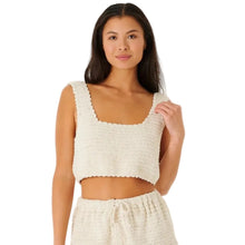 Rip Curl Oceans Together Womens Crochet Top Tank - Off White