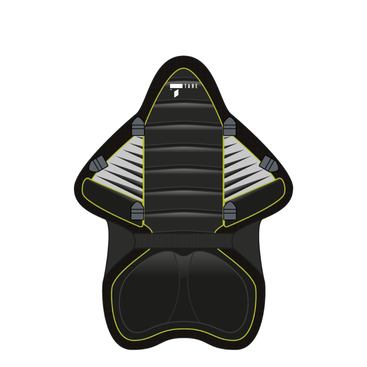 Tahe Kayak Ergo Backrest - Black - front