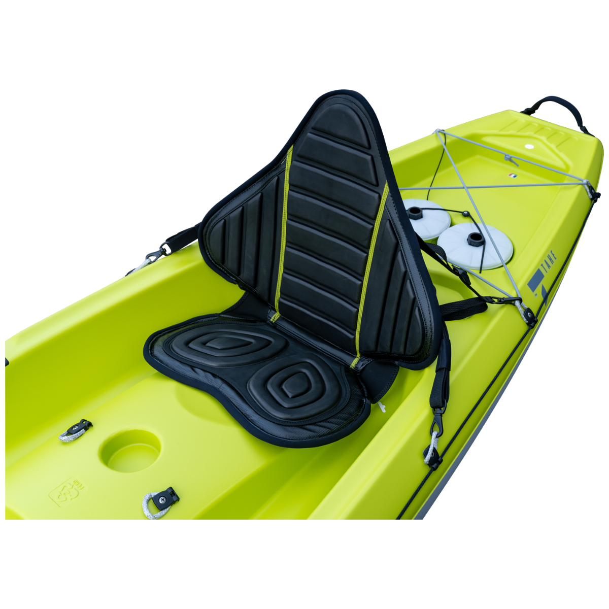 Tahe Kayak Ergo Backrest - Black/Yellow