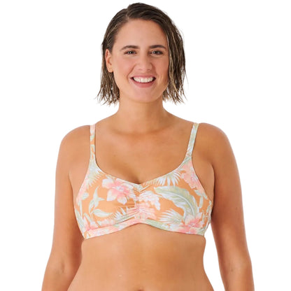 Rip Curl Always Summer D Cup Crop Bikini Top - Gold