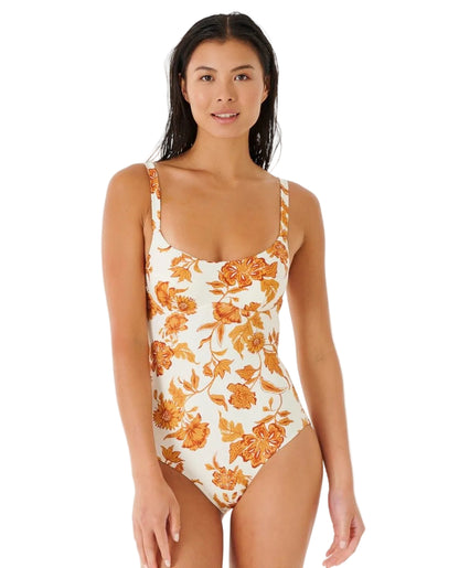 Rip Curl Oceans Together D Cup One Piece Swimsuit in Shell