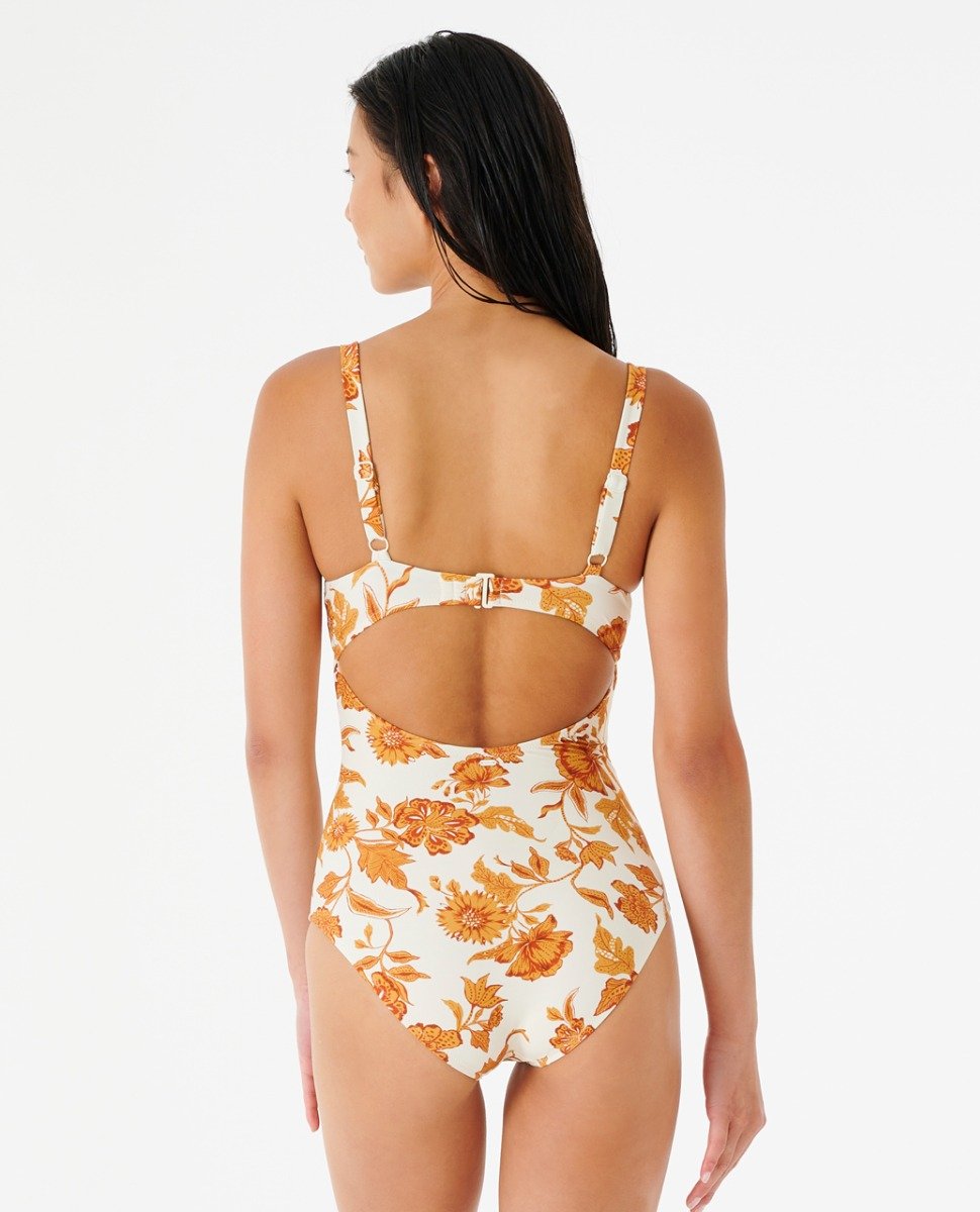 Rip Curl Oceans Together D Cup One Piece Swimsuit - Shell