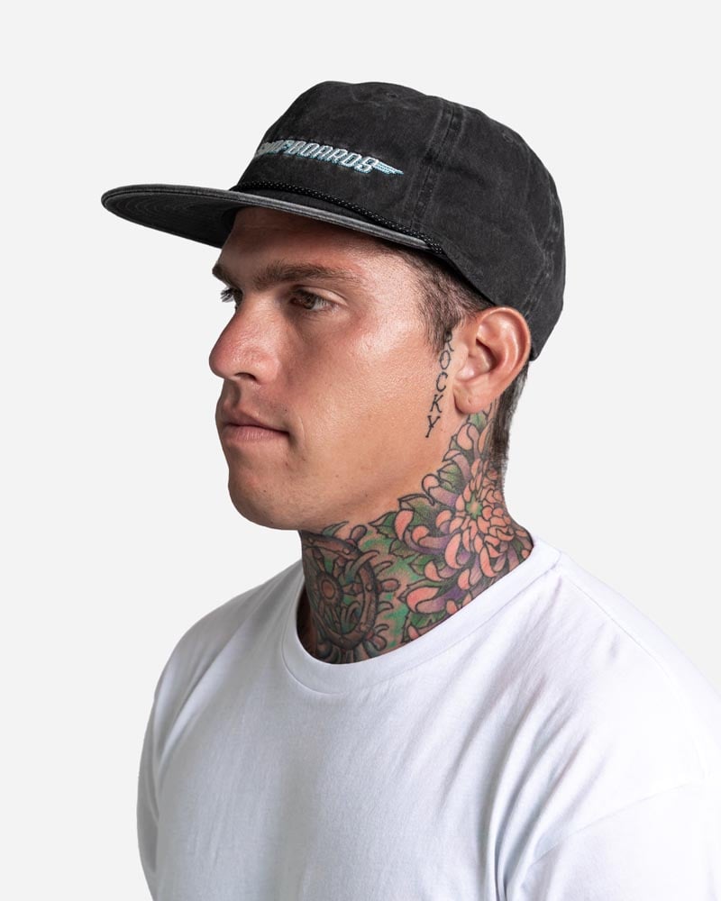Lost Surfboards Strapback Cap - Vintage Black