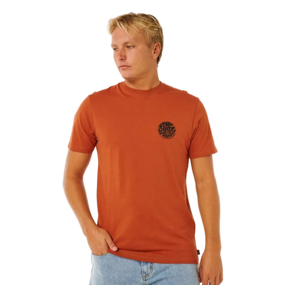 Rip Curl Wettie Passage Icon Tee - Baked Clay