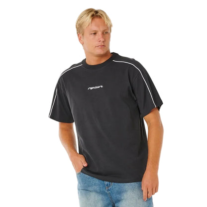 Rip Curl Inner Visions Panel Tee in Washed Black