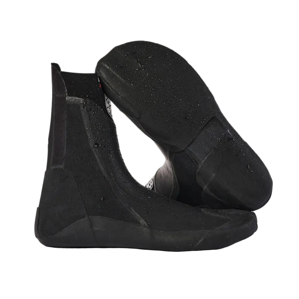 Rip Curl Flashbomb 5mm Narrow Hidden Split Toe Boots in Black